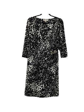AA STUDIO AA PLUS SIZE 14 BLACK WHITE MIDI DRESS SPRING SUMMER‎
